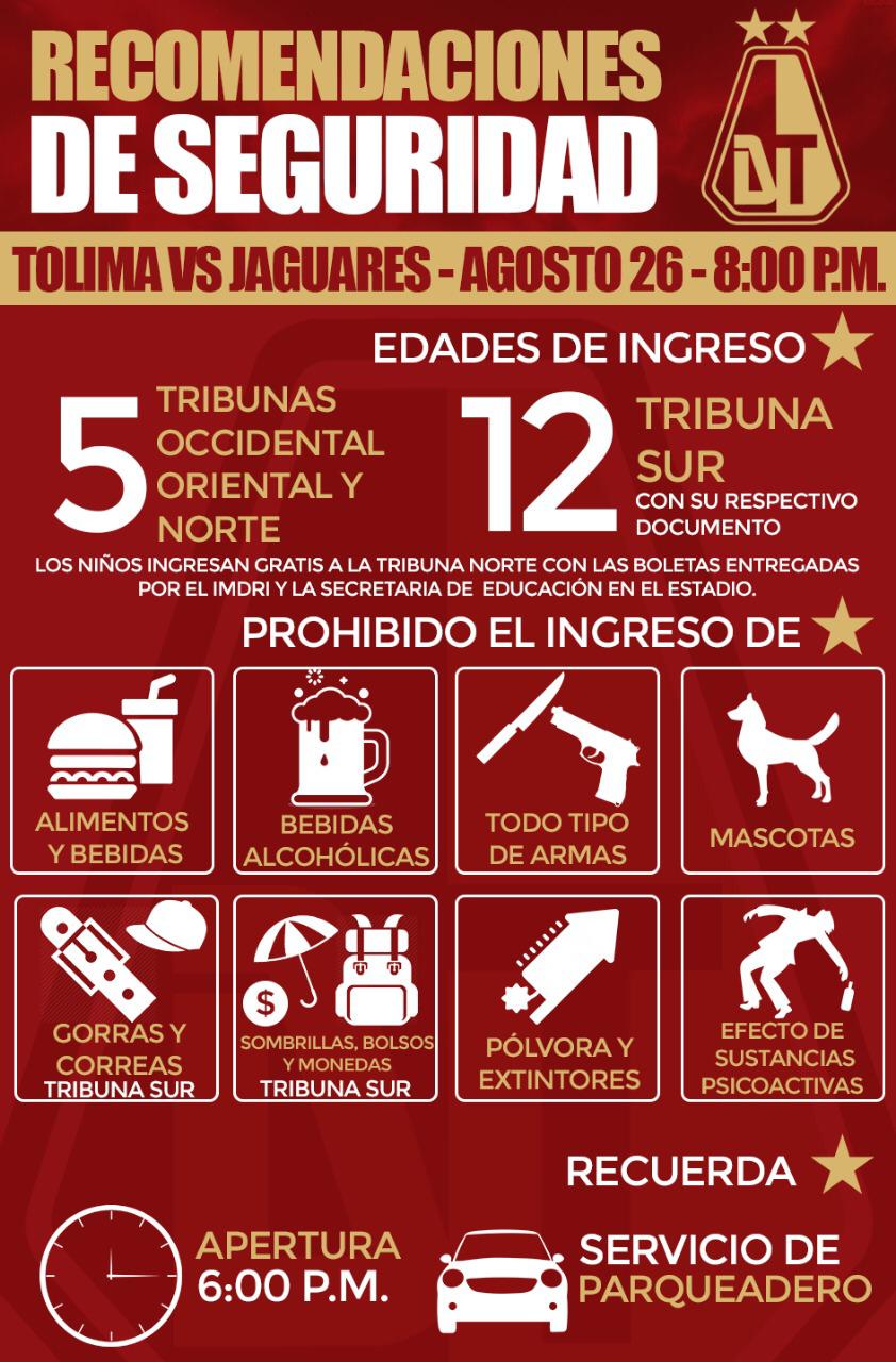 Deportes Tolima quiere regresar a la victoria ante Jaguares 4