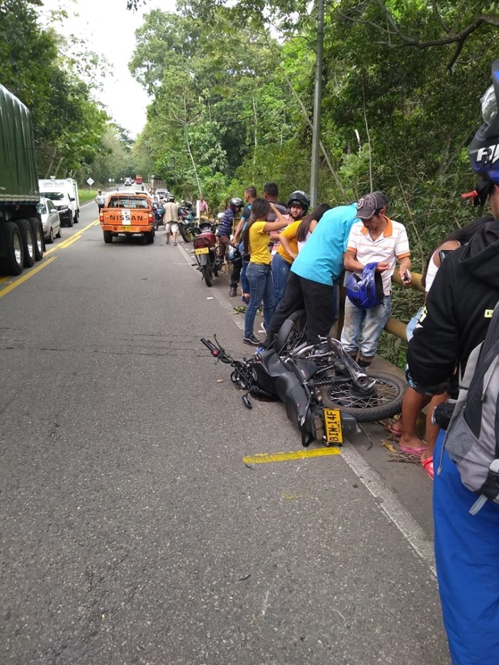Motociclista murió en un accidente de tránsito ocurrido en zona rural de Mariquita 1