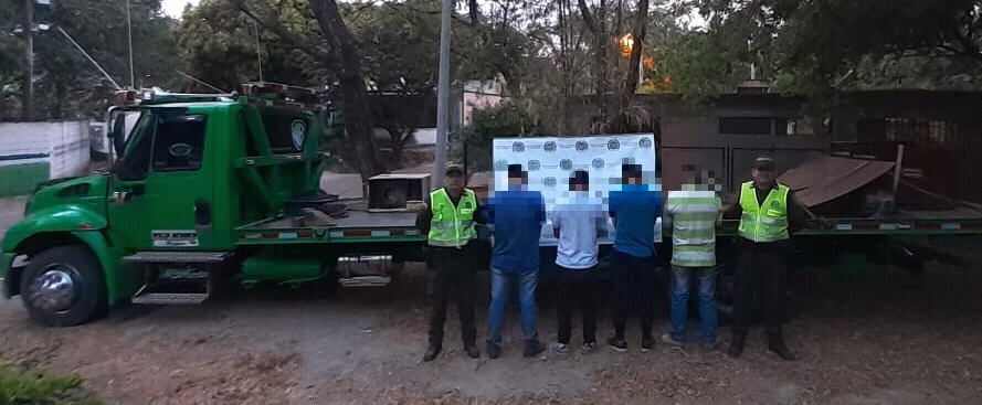 Cuatro sujetos capturados por presunto robo de materiales avaluados en $27 millones 1