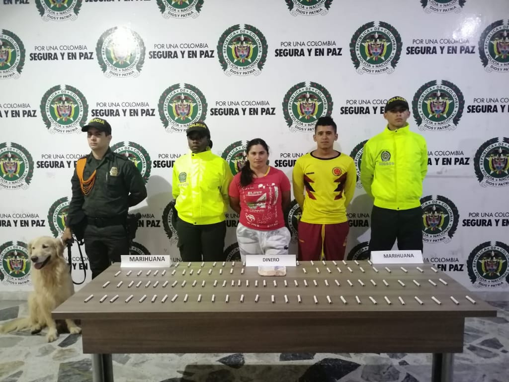 Dos personas fueron capturadas con varias dosis de marihuana en Ibagué 1
