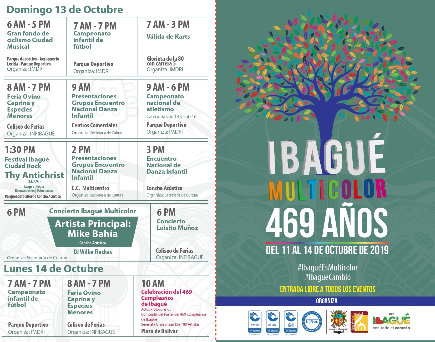 Prográmese con los diferentes eventos que tendrá Ibagué en su cumpleaños 469 10