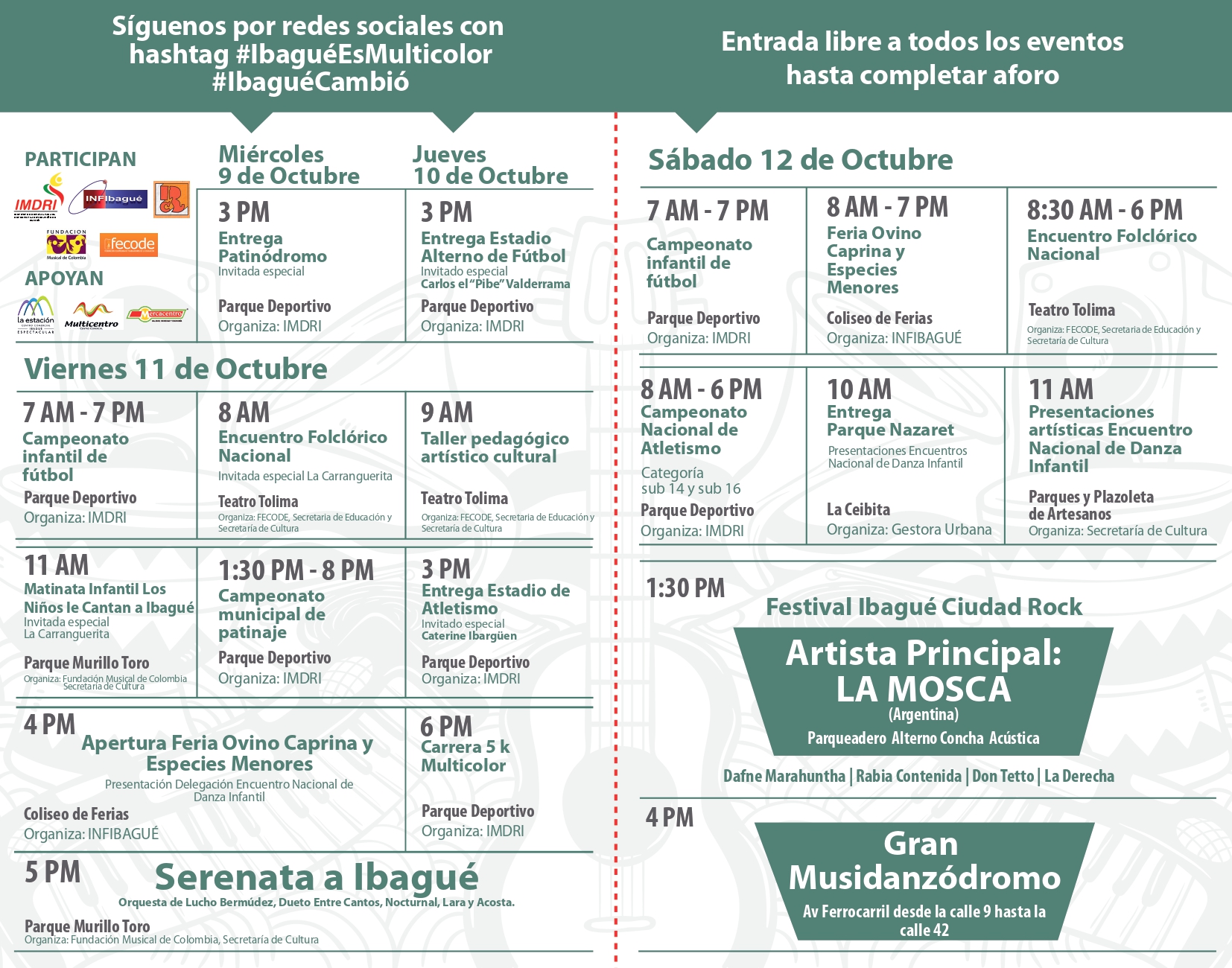 Prográmese con los diferentes eventos que tendrá Ibagué en su cumpleaños 469 9