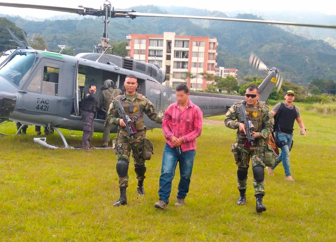 Alías ‘Piloso o Farid’ fue capturado en el sur del Tolima durante operación militar 1