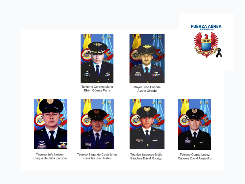 FAC reveló identidades de los militares que murieron en accidente de helicóptero 4