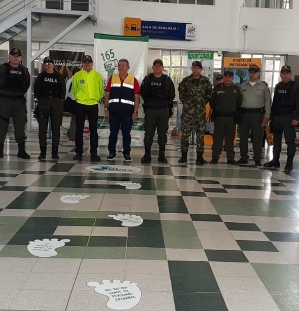 El GAULA realiza estrategias para evitar extorsiones en la terminal del Espinal 1