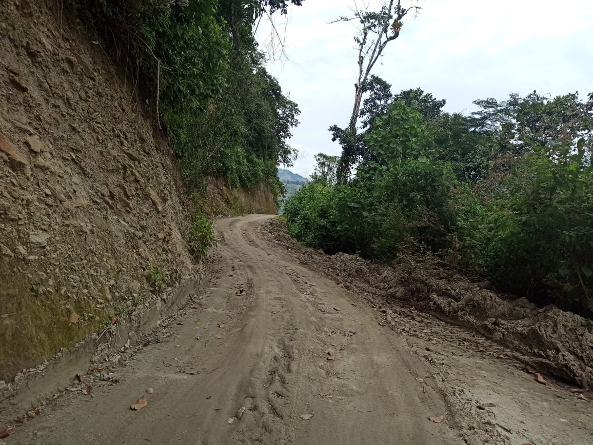 Por obras de alcantarillado se habilitó vía alterna entre Tapias e Ibagué 1