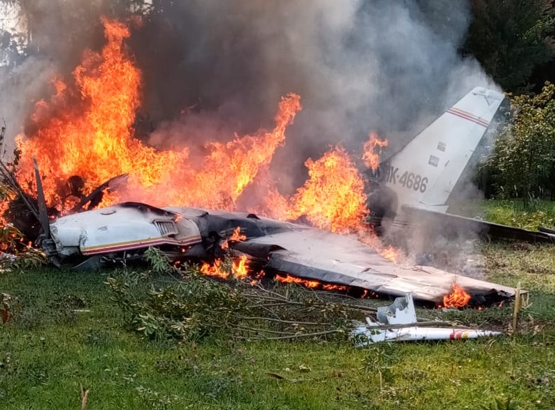 Al menos cuatro personas habrían fallecido en accidente de aeronave en Guaymaral 3