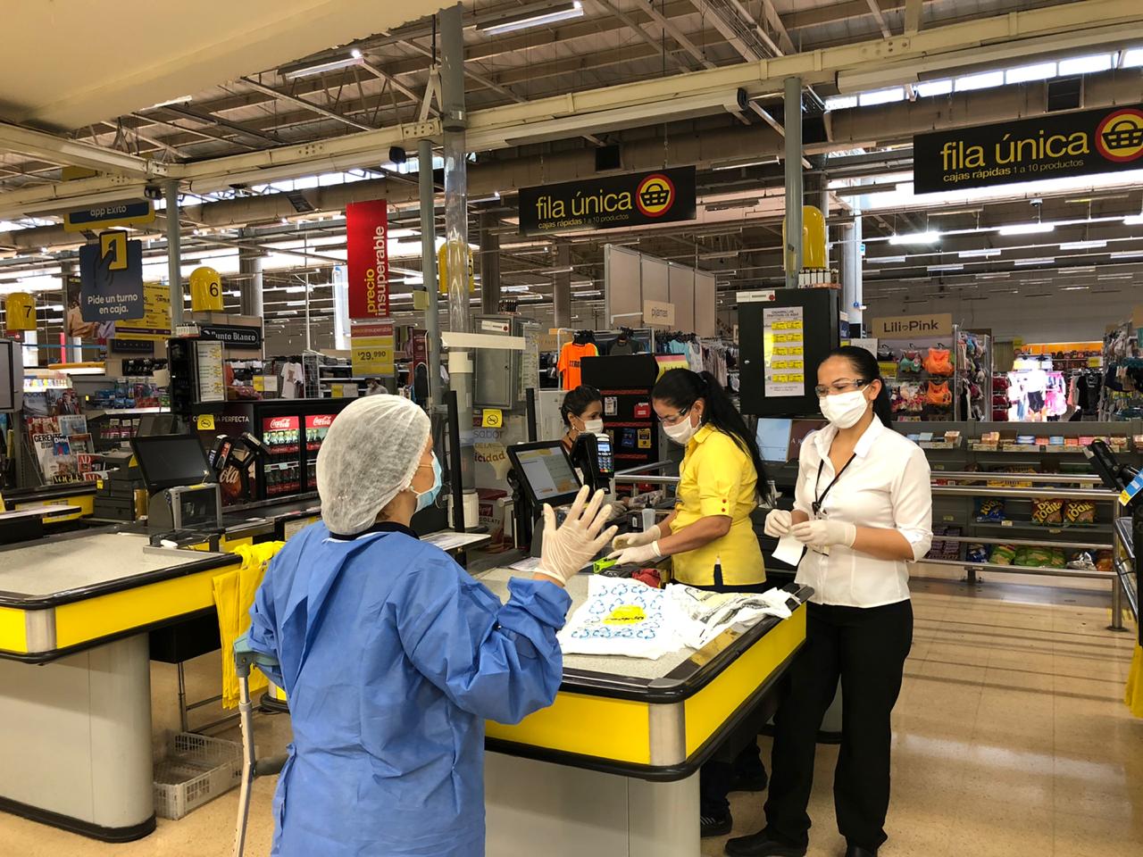 Autoridades visitaron supermercados para evaluar protocolos sanitarios 1