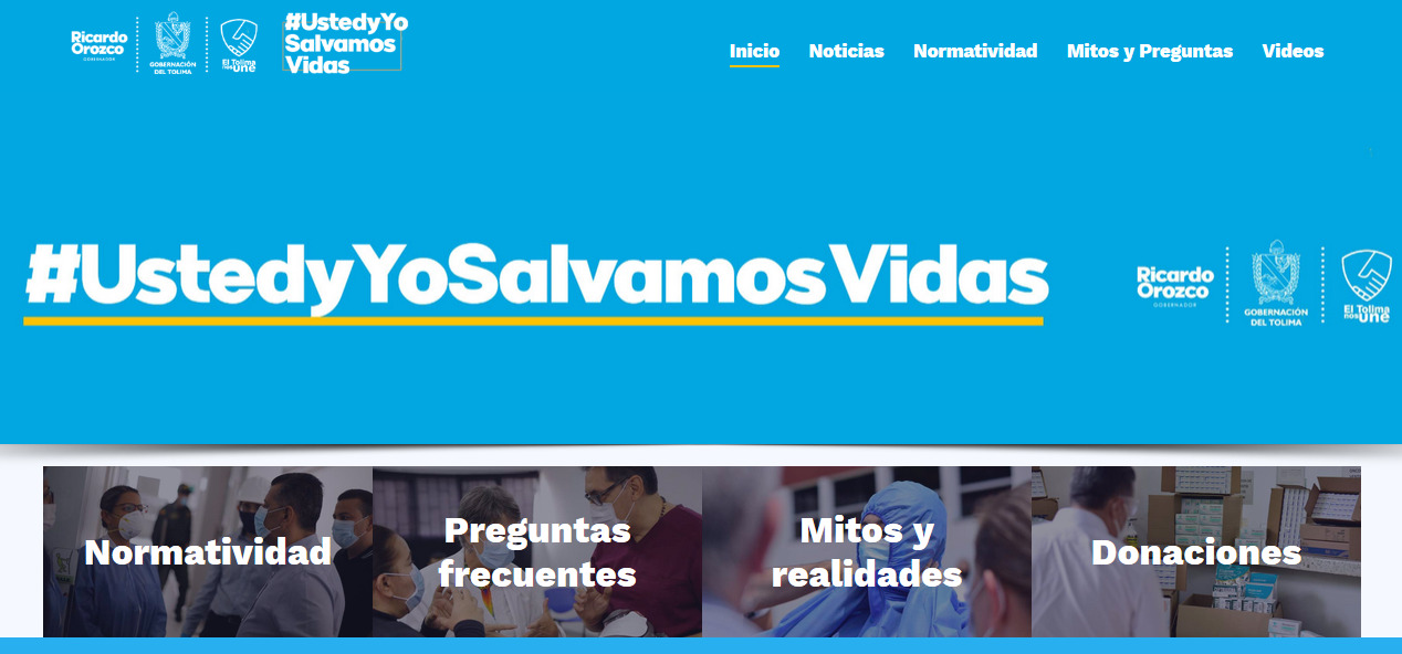 Gobernación lanza sitio web sobre el Coronavirus en el Tolima 3