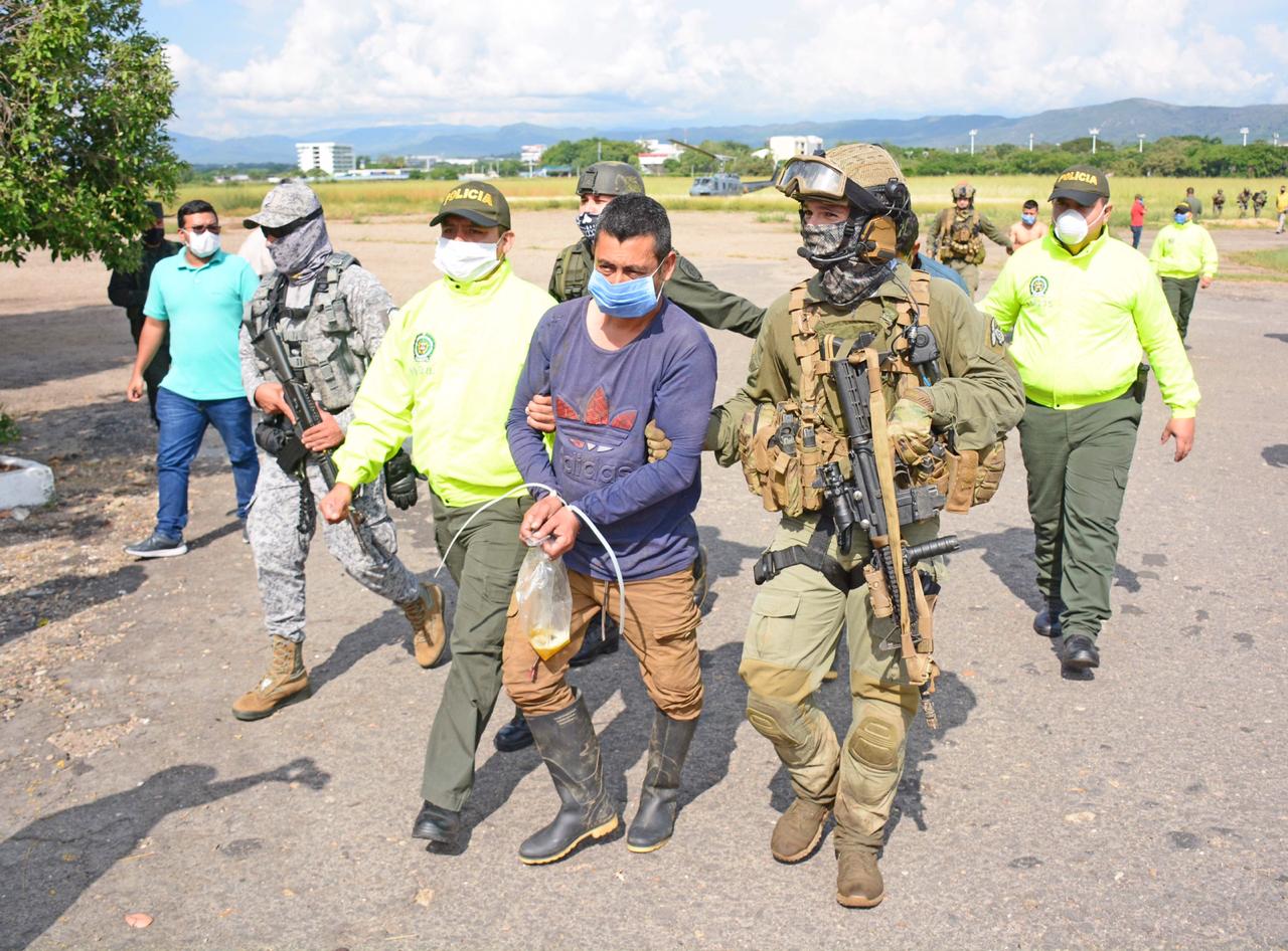 A la cárcel alias "El Renco", jefe de las Gaor en el Tolima 1
