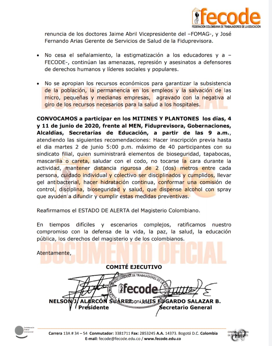 Maestros a marchar, rechazan las políticas implementadas en la pandemia 7