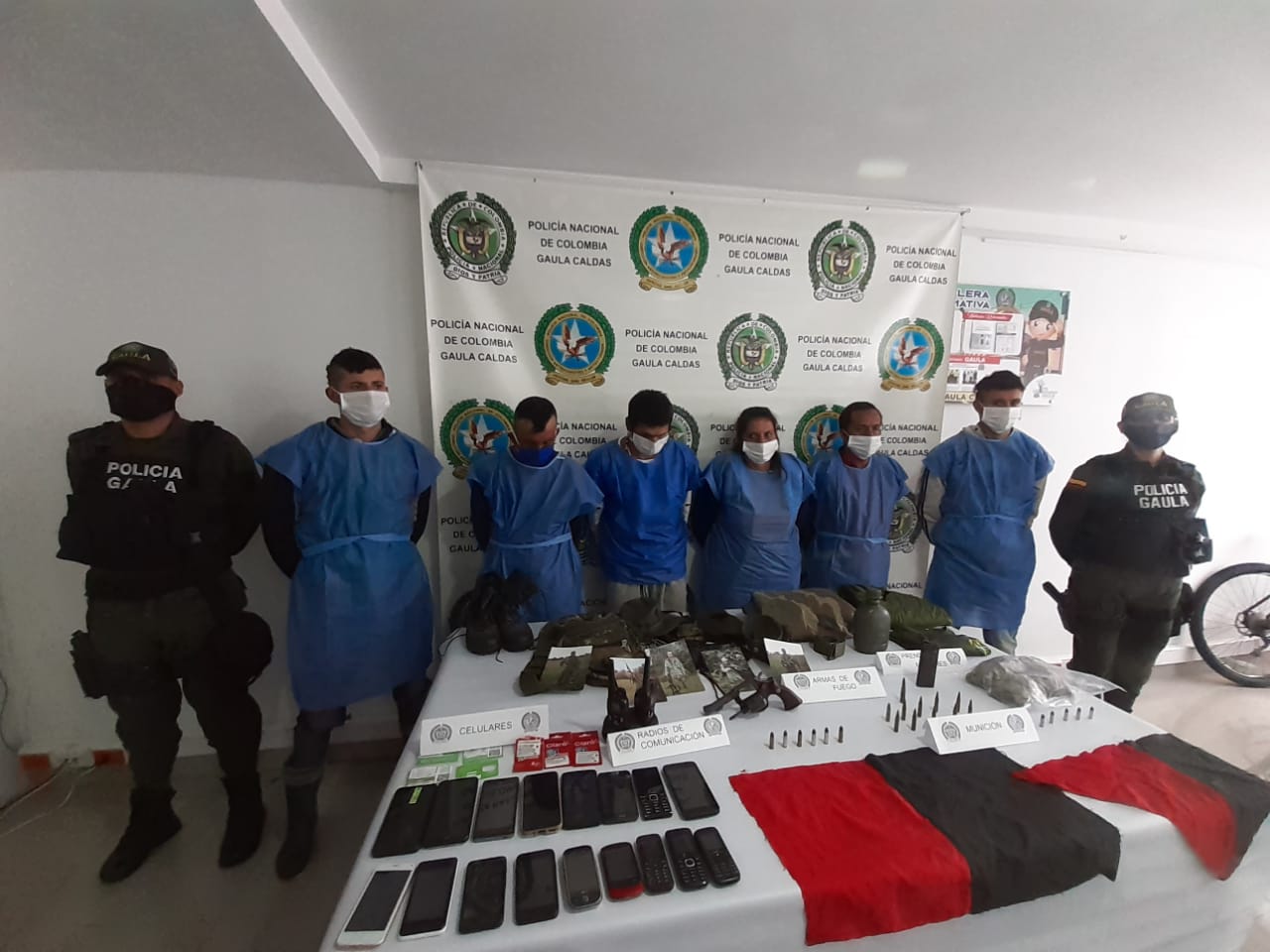 Desarticulada banda que se identificaba como del ELN frente Bolcheviques del Líbano 7