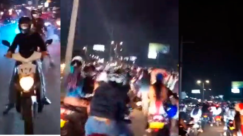 Motociclistas se burlaron de la autoridad de Ibagué, salieron en caravana por varias calles de la ciudad 5