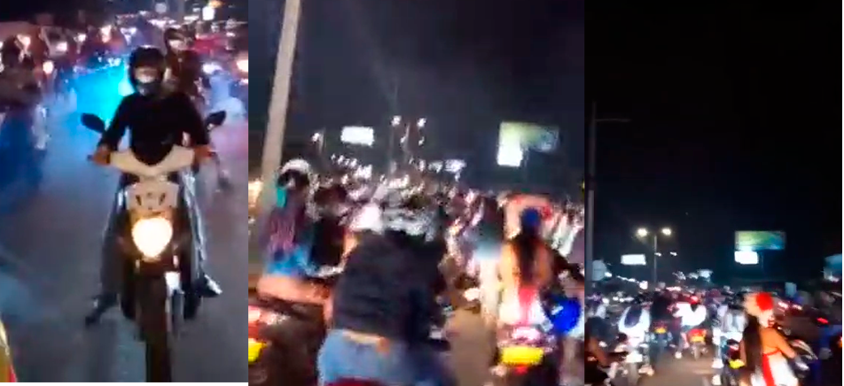 Motociclistas se burlaron de la autoridad de Ibagué, salieron en caravana por varias calles de la ciudad 5