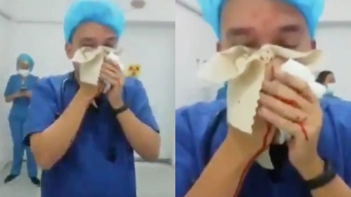 ¡Reprochable! Pacientes borrachos golpearon a un médico en Medellín 1