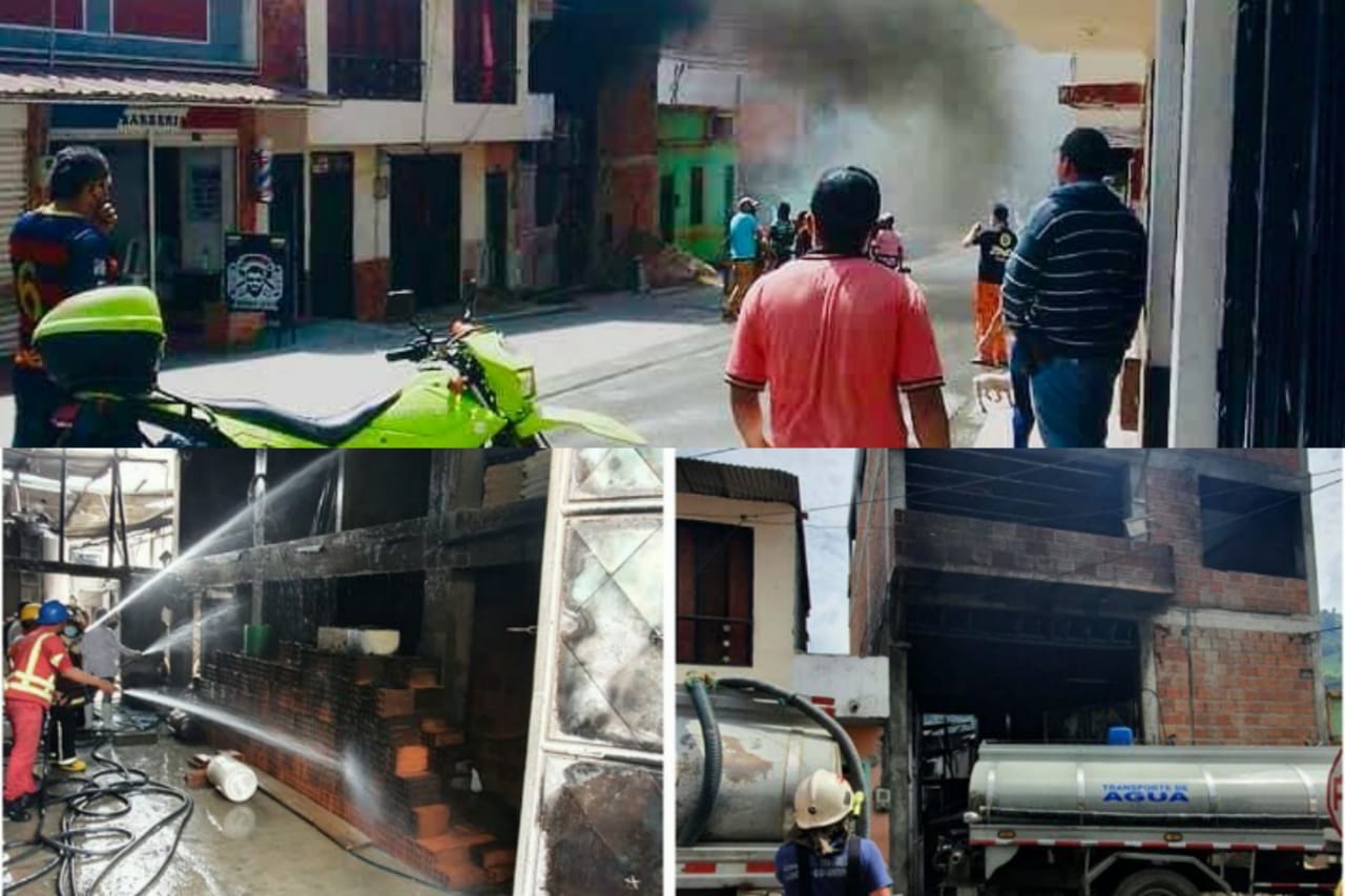 Un cilindro de gas sería la causa de la explosión en Cajamarca 1