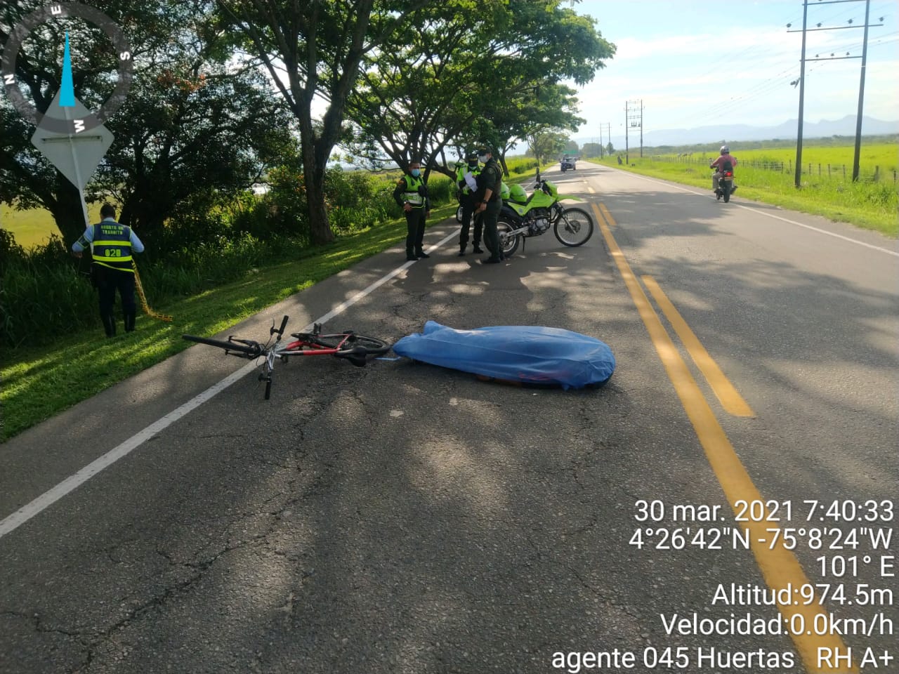 Autoridades investigan deceso de un ciclista en el sector de El Salado 1