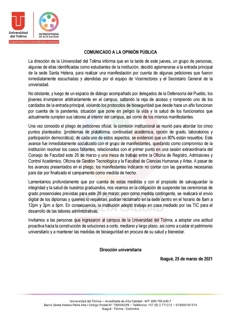 Más de 20 estudiantes intentaron ingresar a la fuerza ala UT 4