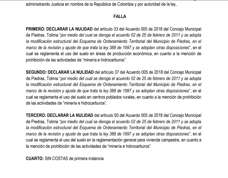 Ganan demanda de nulidad en contra del Municipio de Piedras que prohíbe la minería 16
