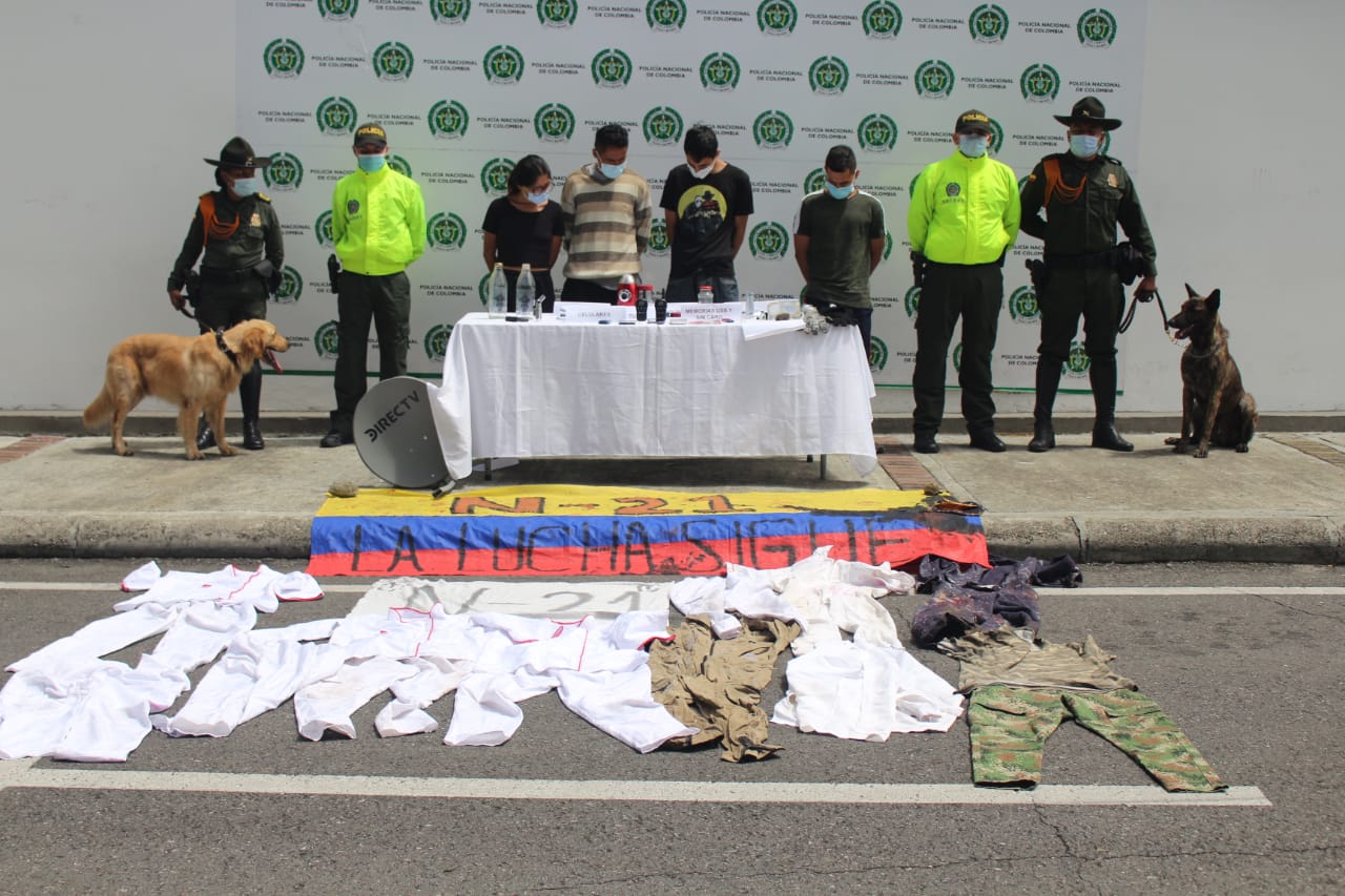 Capturados cuatro presuntos responsables de actos vandálicos en Ibagué 1