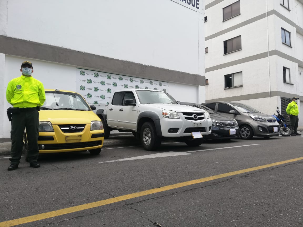 Cuatro vehículos robados y una motocicleta fueron recuperados en Ibagué 1