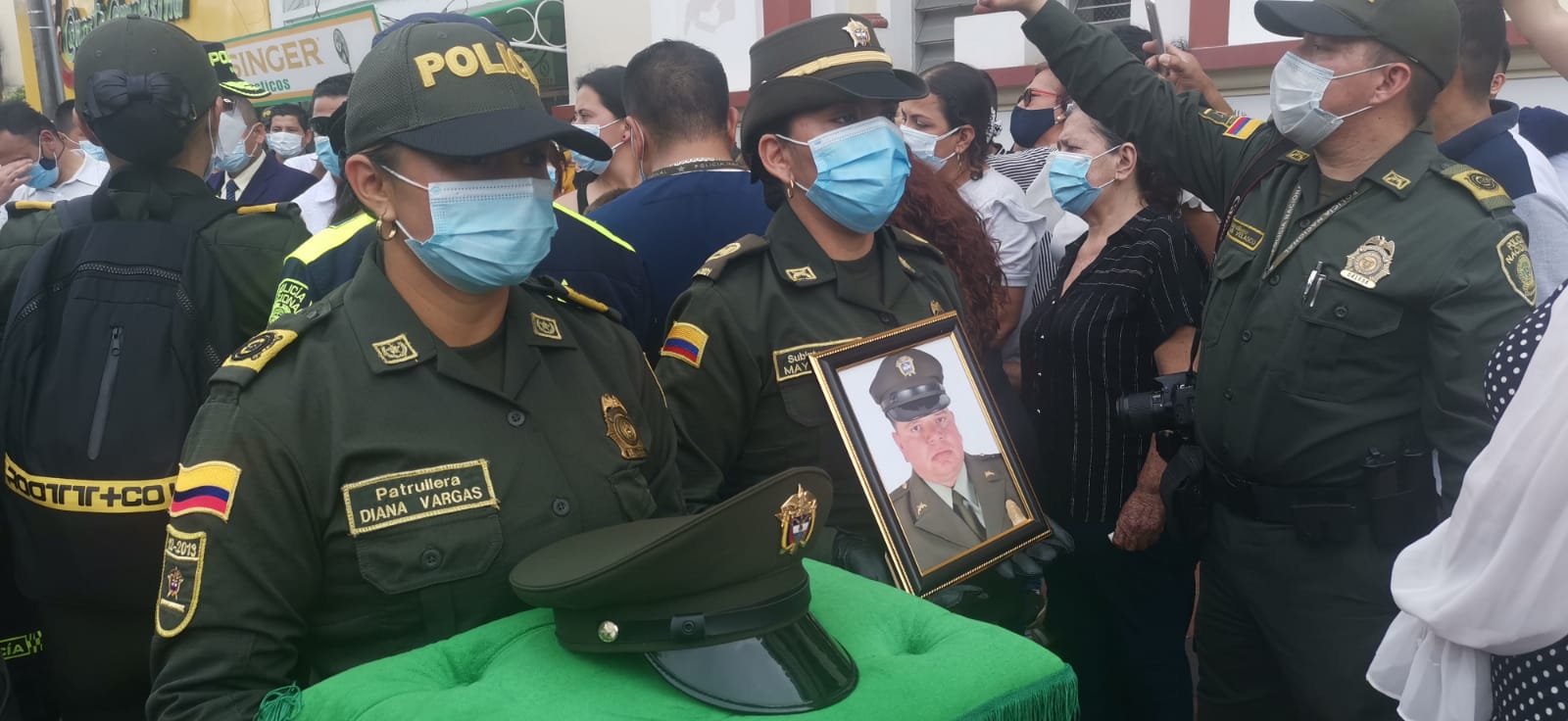 Con homenaje despidieron al patrullero tolimense asesinado en Bogotá 1