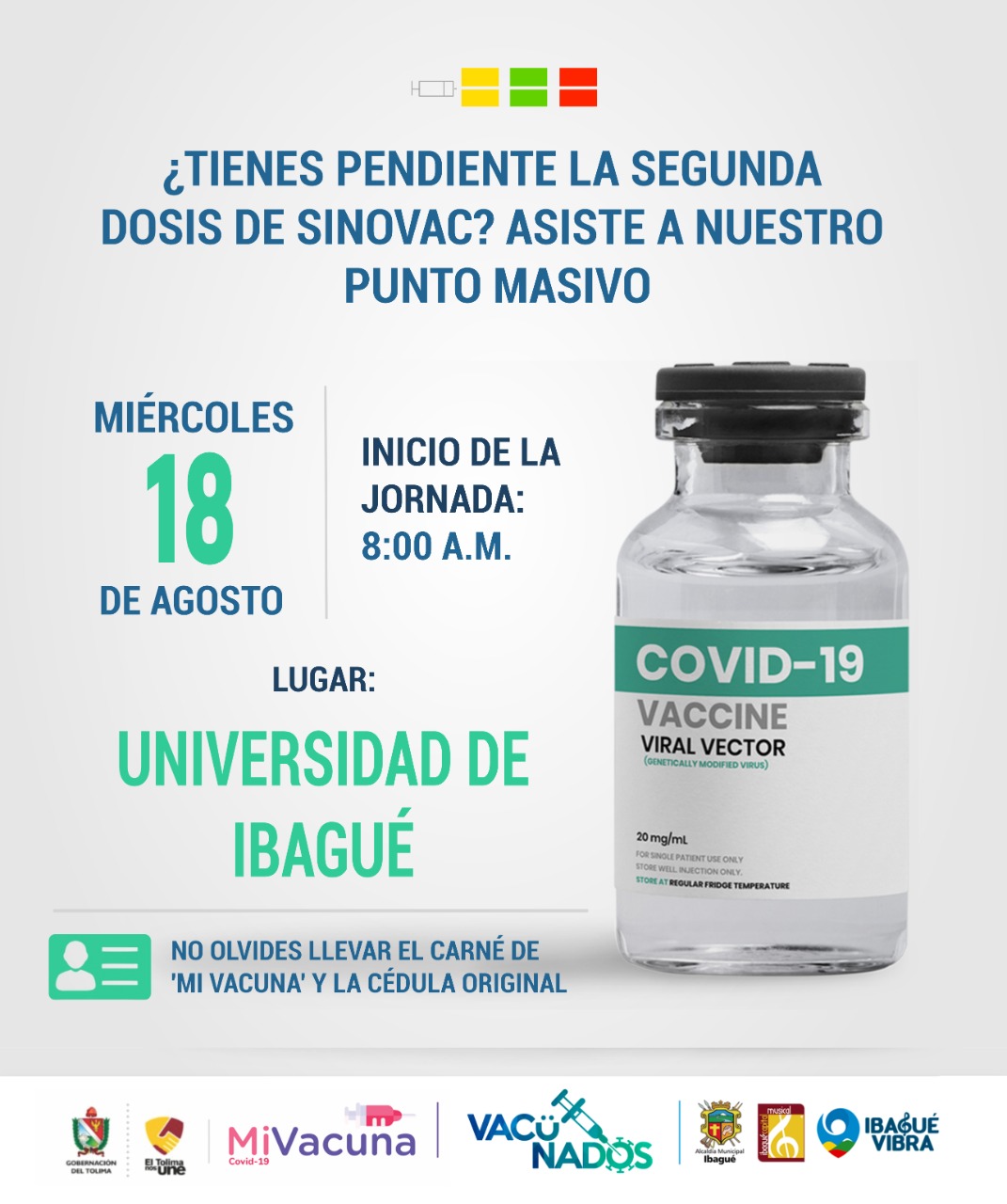 Hoy inician nuevamente las jornadas masiva de vacunación en Ibagué 6