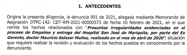 Investigan a exgerente del Hospital de Mariquita, le pagaron viáticos injustificados 4