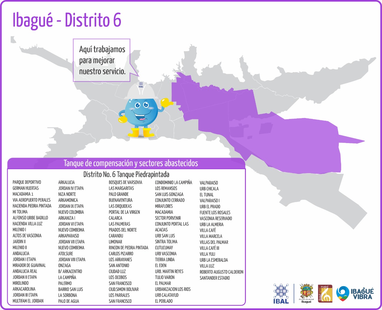 Al menos 200 barrios de Ibagué estarán sin agua este miércoles 11 de agosto 2