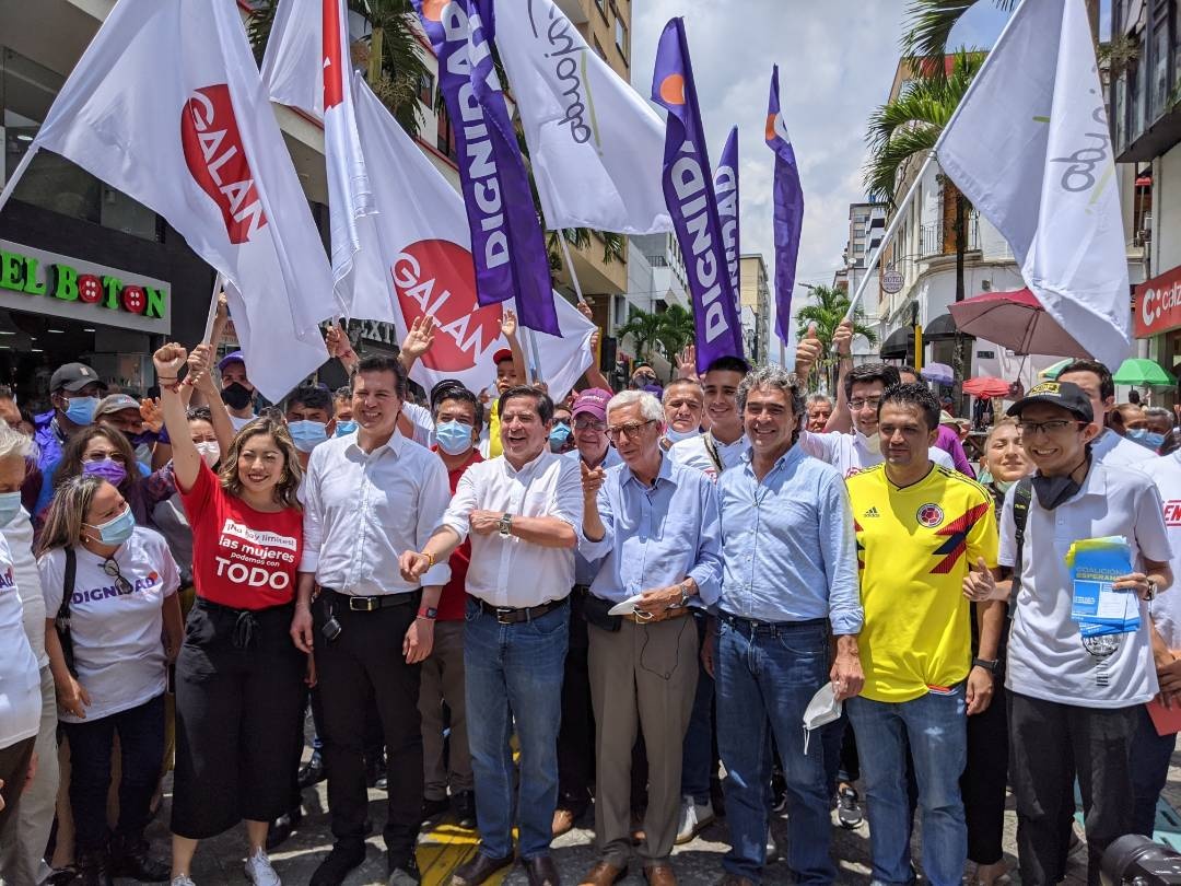 Coalición de la Esperanza en Ibagué, los precandidatos en busca de votos en miras a la consulta que realizarán en elecciones parlamentarias.