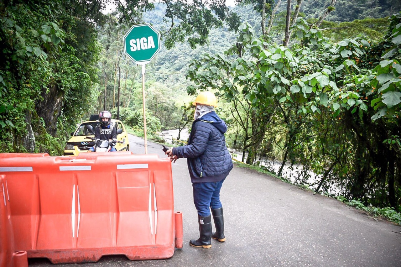 Cierres viales Cañón del Combeima