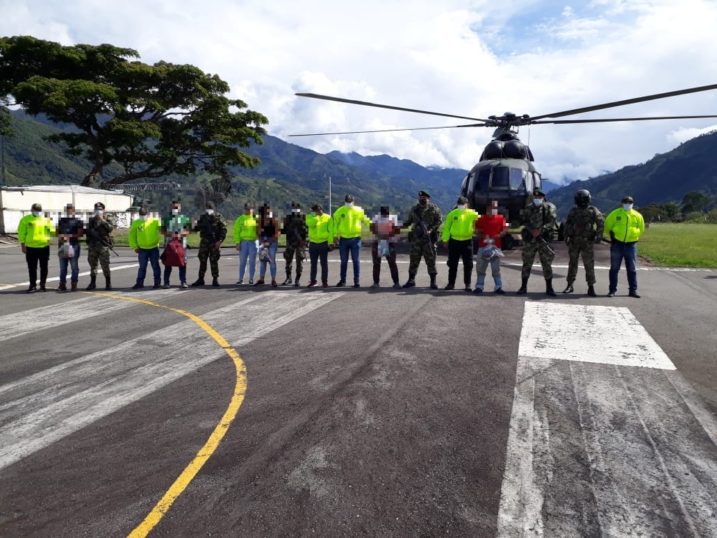 7 integrantes de disidencias fueron capturados en el sur del Tolima 1