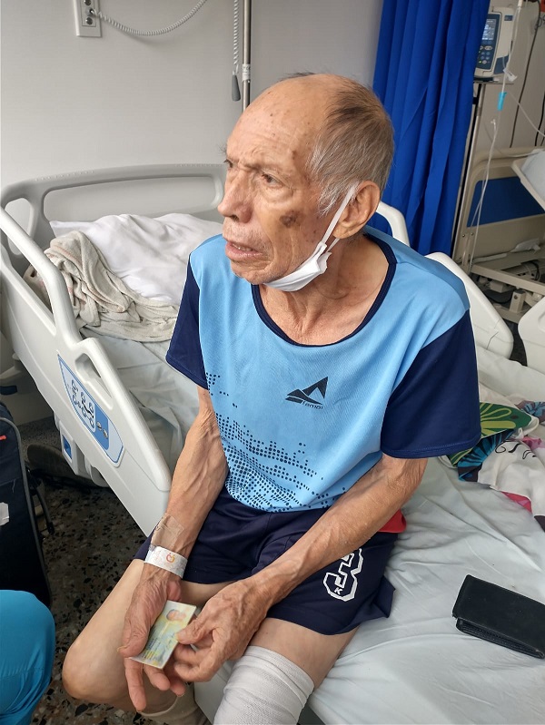 En Ibagué son buscados los familiares de un adulto mayor encontrado abandonado 1
