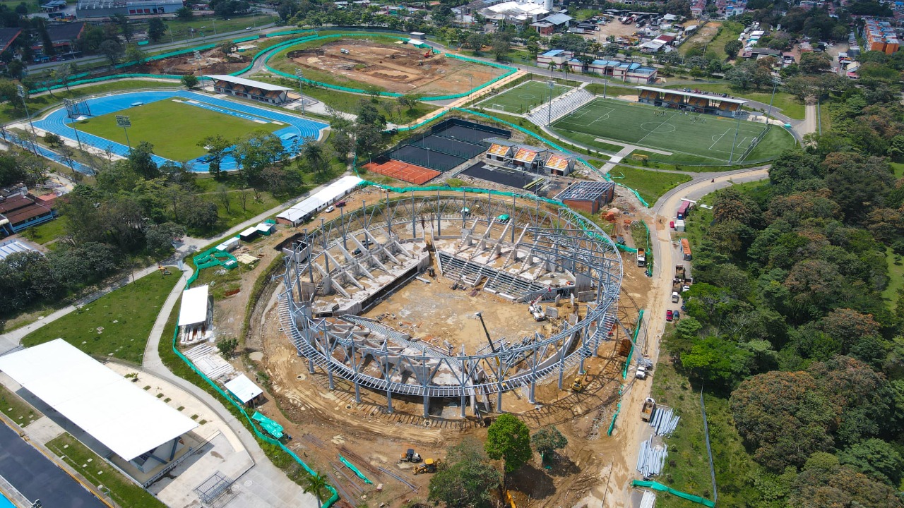 En un 78 % de ejecución avance de obras del Coliseo Mayor 1