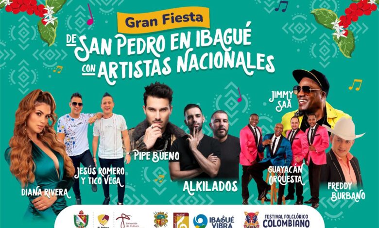 Guayacán, Pipe Bueno y cuatro artistas nacionales celebrarán las fiestas Sampedrinas 1