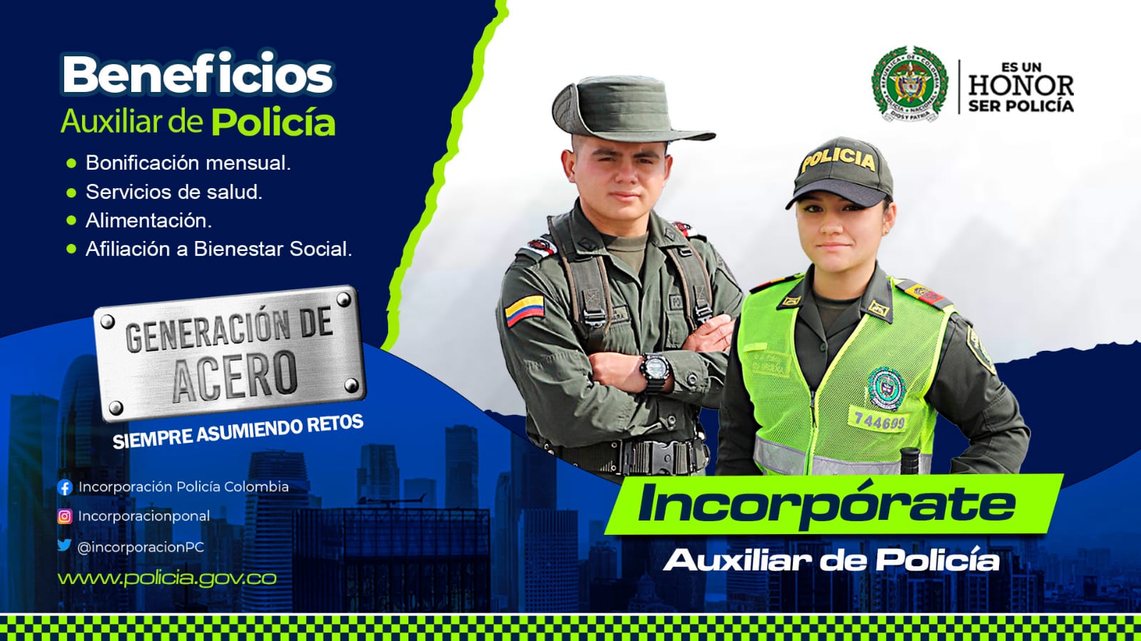 Policía abre convocatoria para hombres y mujeres que quieran prestar su servicio militar 1