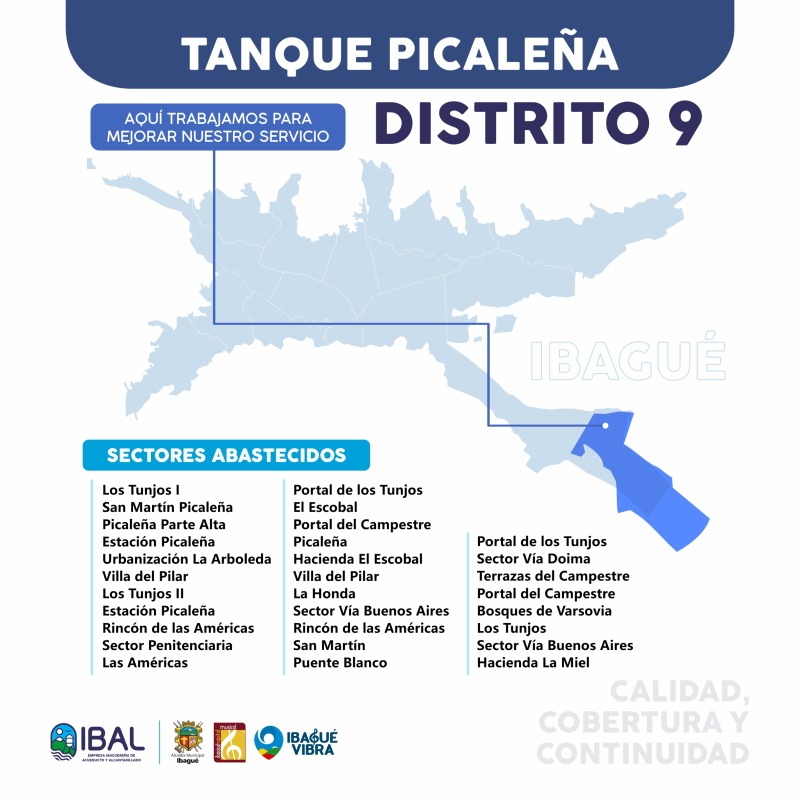 Éstos son los barrios que tendrán intermitencia en el servicio de agua este domingo 10