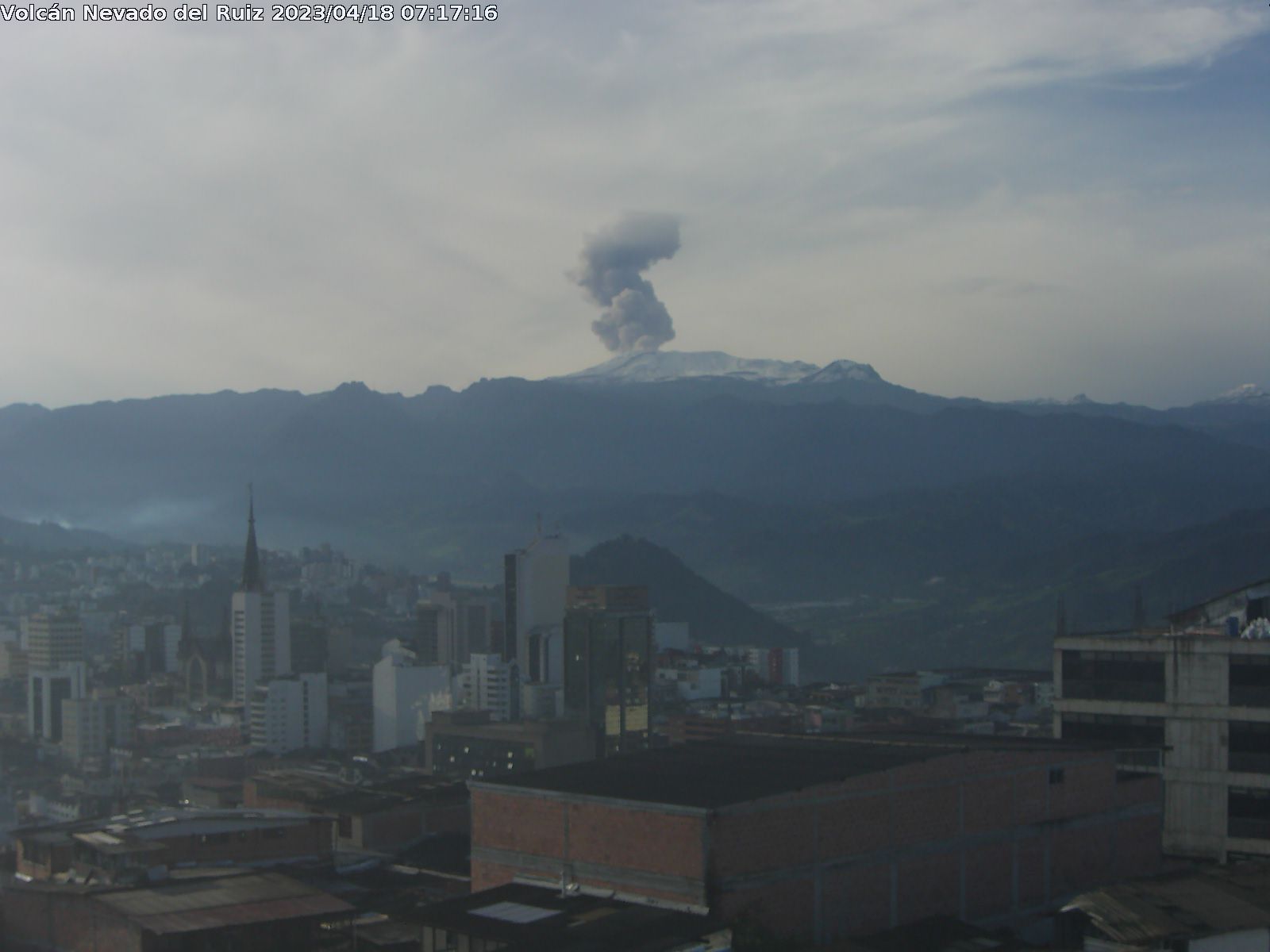 Volcán Nevado del Ruiz sigue inestable 1