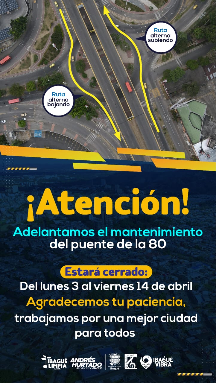 Inició reparaciones correctivas en el puente de la calle 83 en Ibagué 4