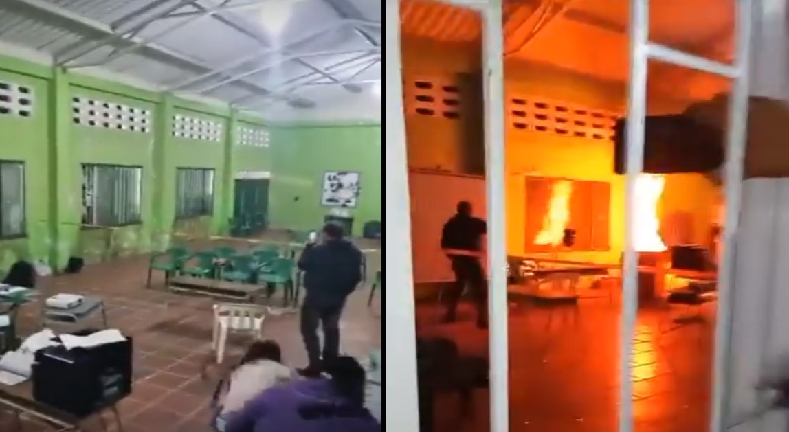 En Palocabildo quemaron votos y urnas 1