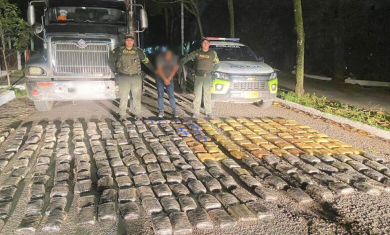 Incautados 141 kilos de marihuana en operativo en el Tolima 1