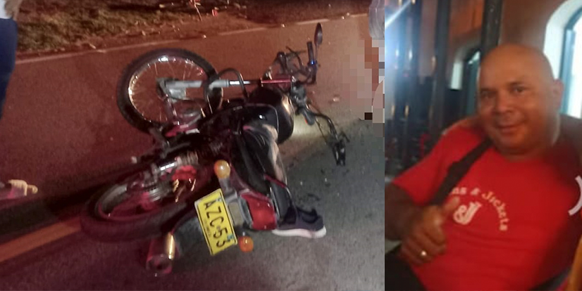 Trágico accidente en la vía Cucuana - Ortega: Motociclista pierde la vida al chocar contra un tractor 1
