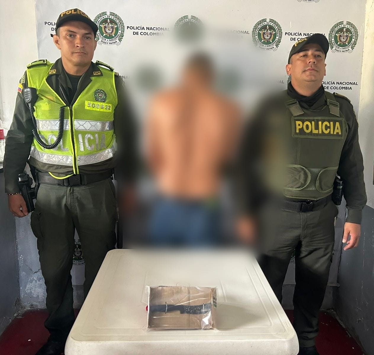 El hombre fue detenido en el sur de la ciudad.