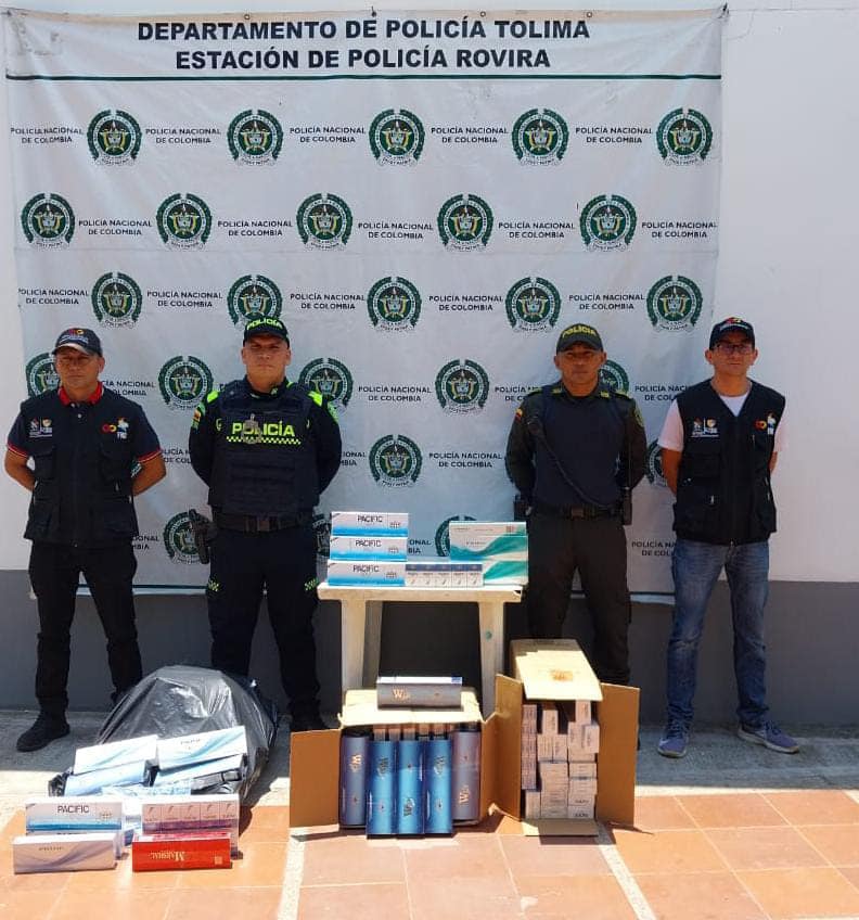 Operativo en Rovira: Incautan más de 1600 cajetillas de cigarrillos ilegales valuados en $5.7 millones 1