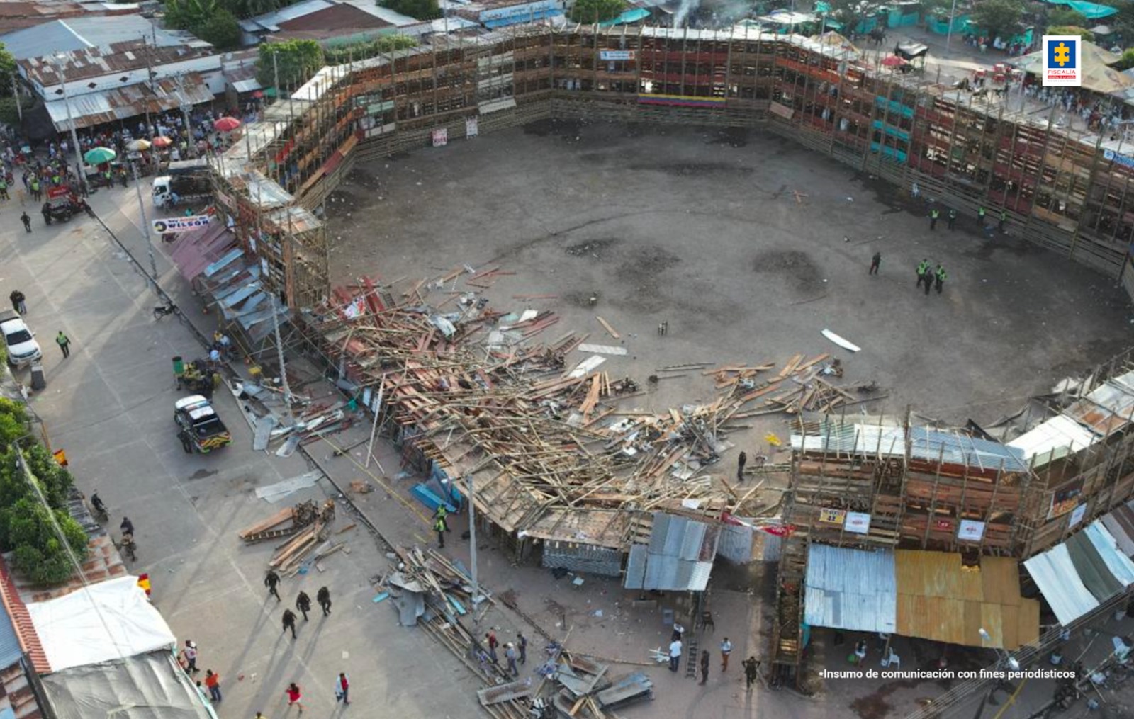 Imputaron cargos a presunto responsable del colapso de los palcos de la plaza de toros en El Espinal 1