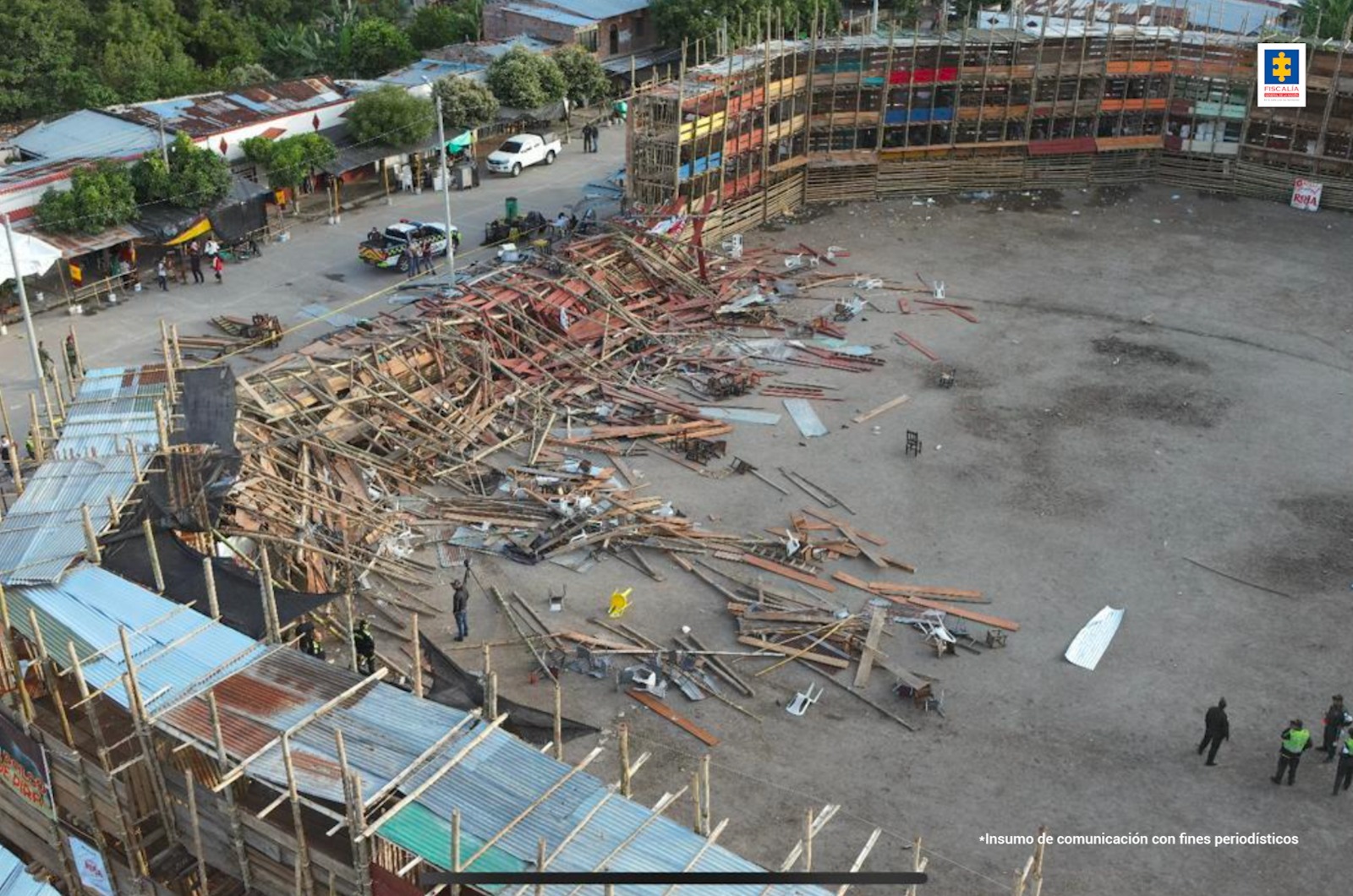 Imputaron cargos a presunto responsable del colapso de los palcos de la plaza de toros en El Espinal 2
