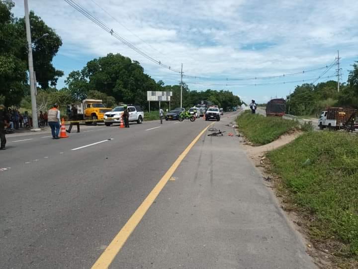 Vendedor informal murió en un accidente de tránsito en la vía al Guamo 1