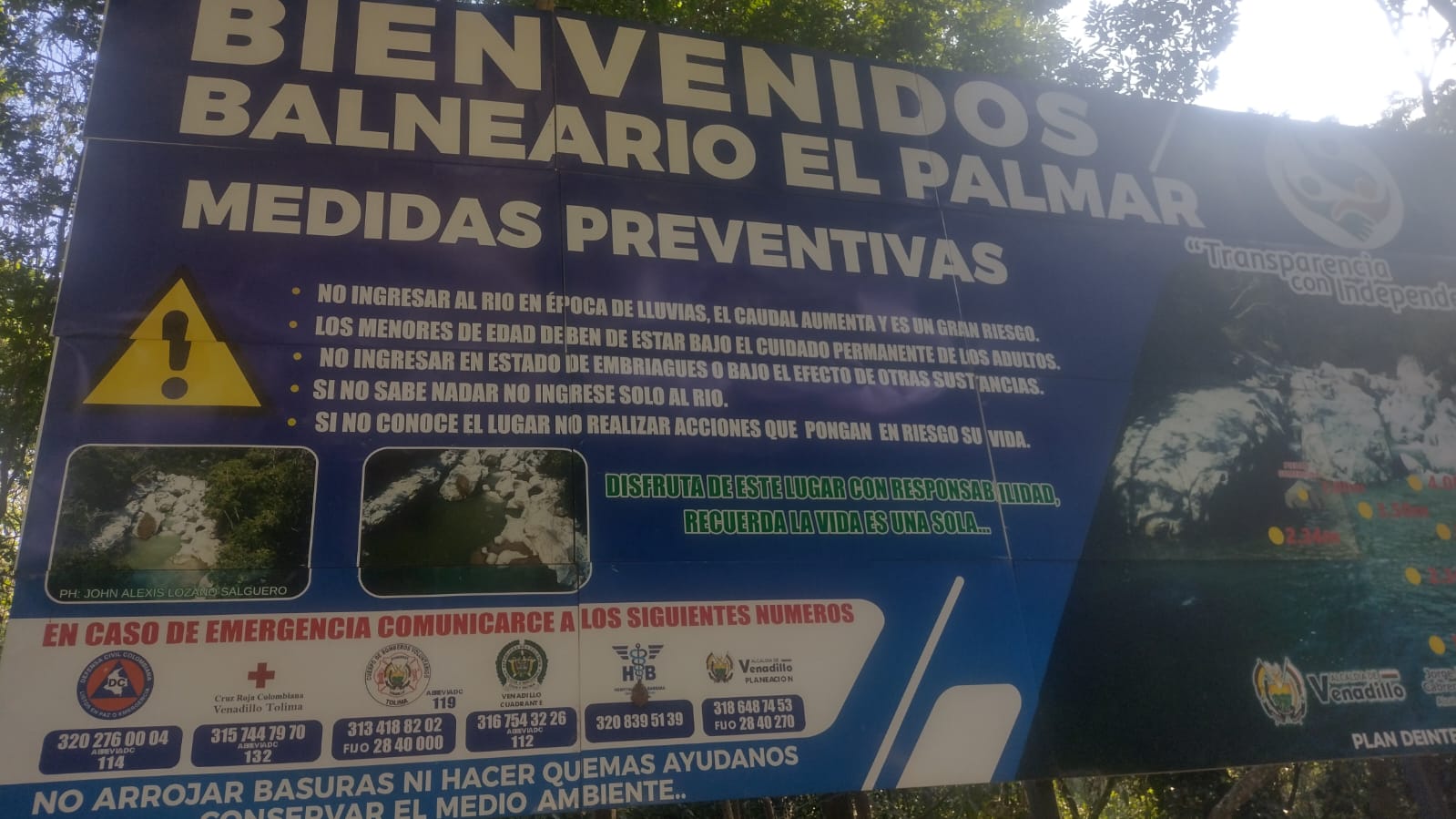 Defensa Civil acompaña a bañistas en sitios turísticos del Tolima 2