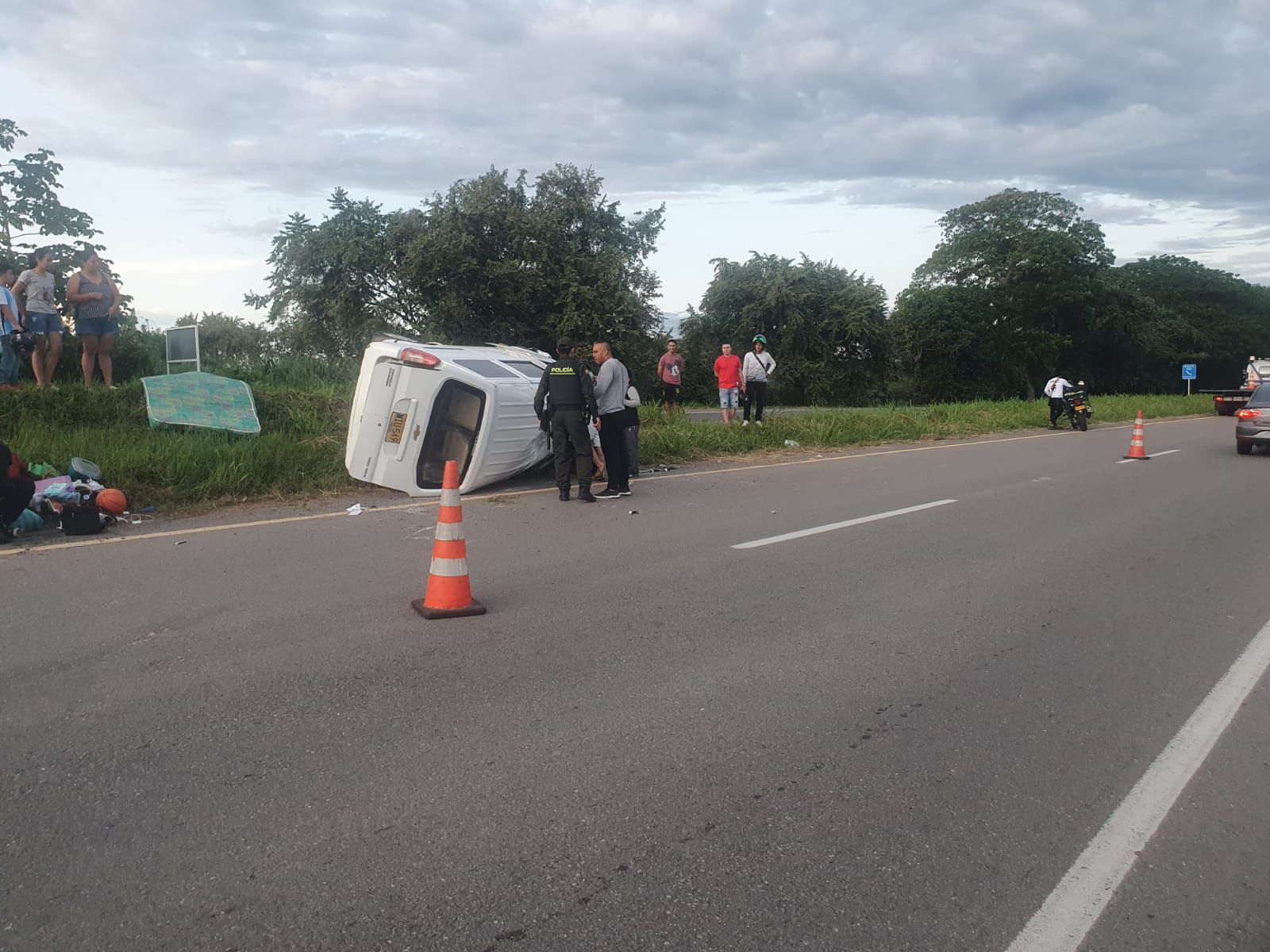 5 personas resultaron heridas en la vía Ibagué - Espinal tras accidente de tránsito 1