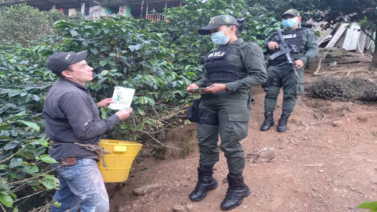 A 100 veredas han llegado las autoridades para evitar la extorsión a caficultores en el Tolima 1